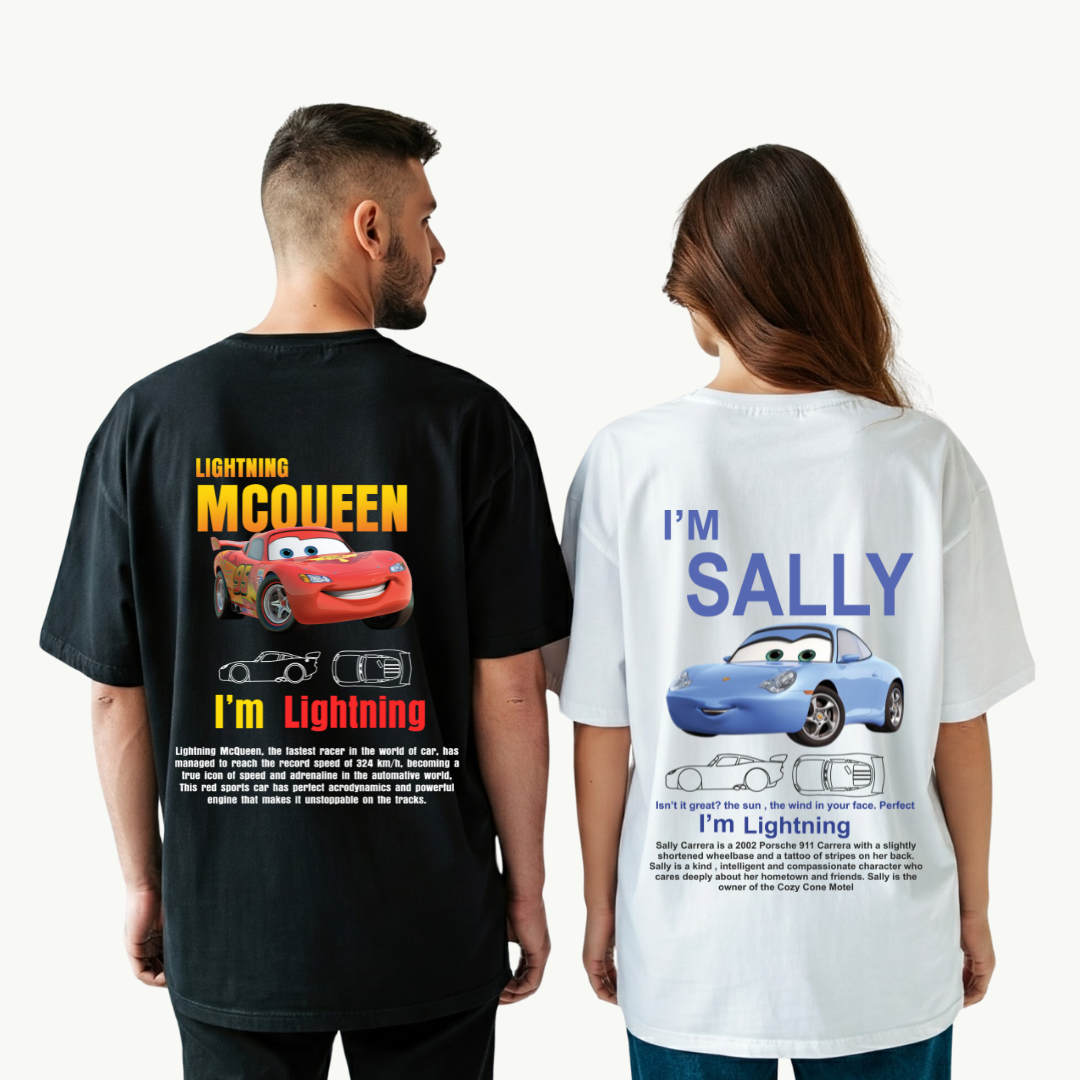 2 Pack : Mcqueen Sally Couple T-Shirt