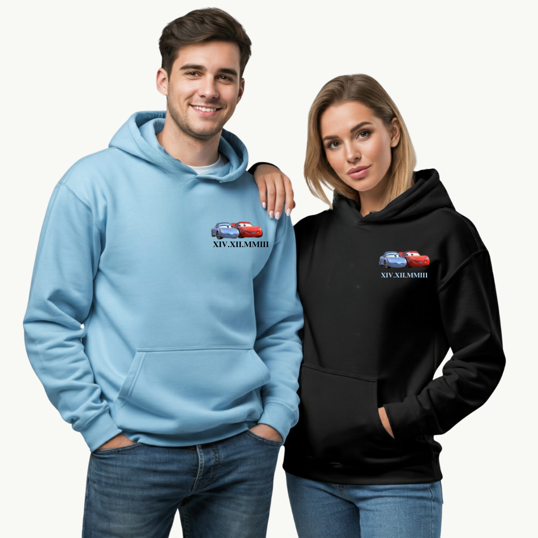 2 Pack : McQueen and Sally Couple Hoodie