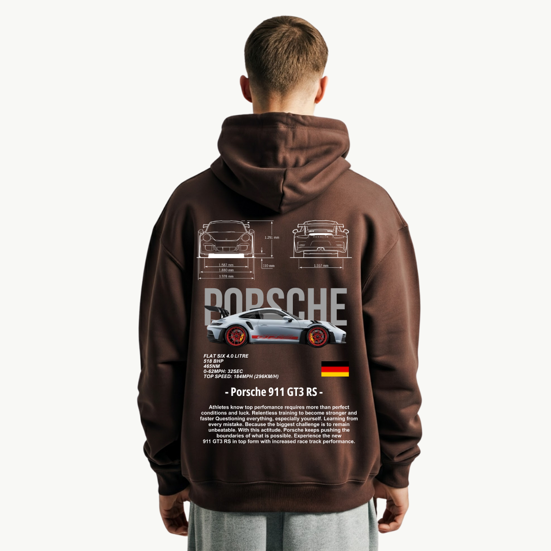 Porsche GT3-RS 911 Brown Hoodies