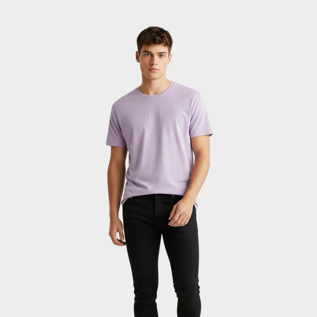 BASIC RELAXED FIT T-SHIRT LILAC
