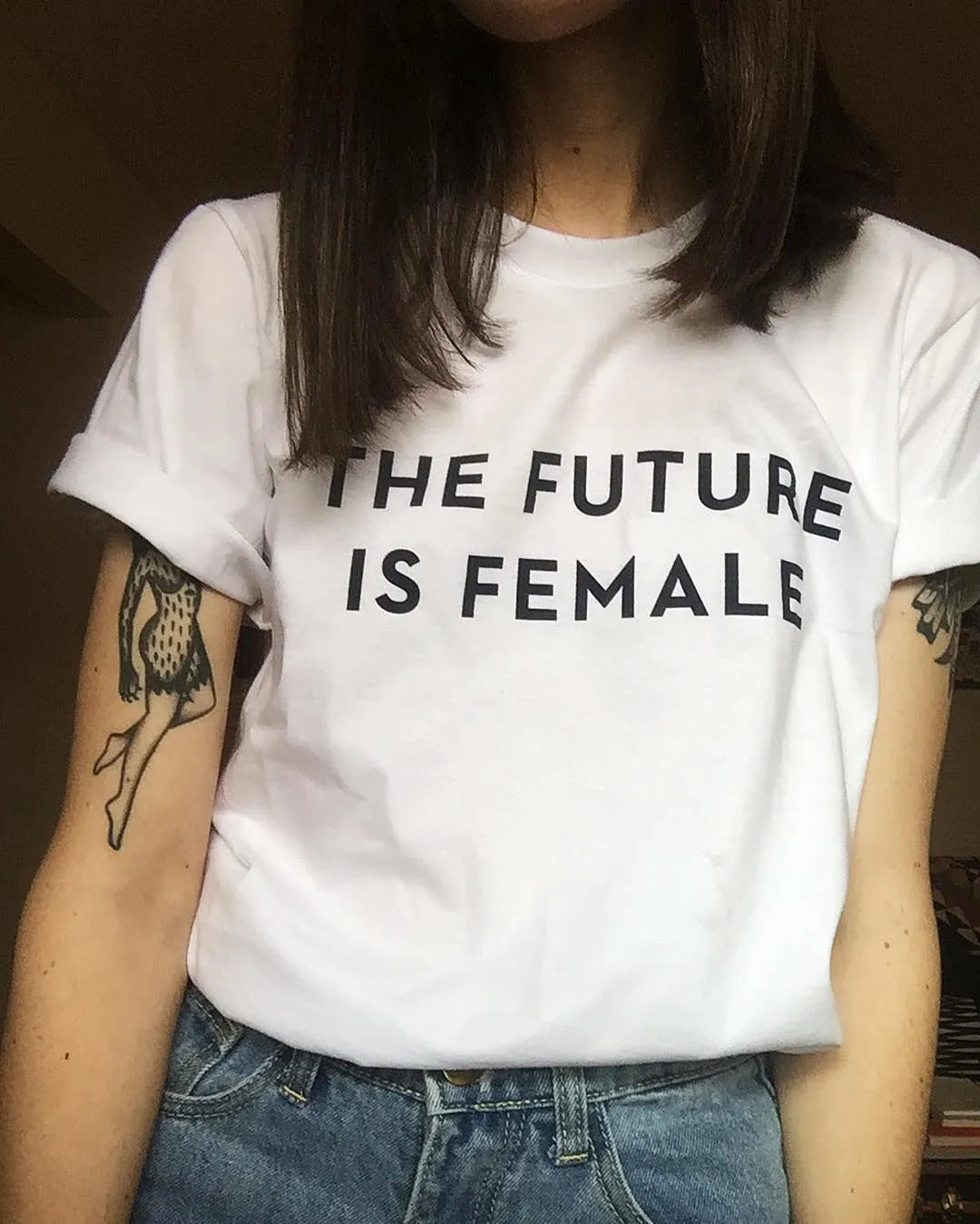 Future is Female Printed White T-Shirt