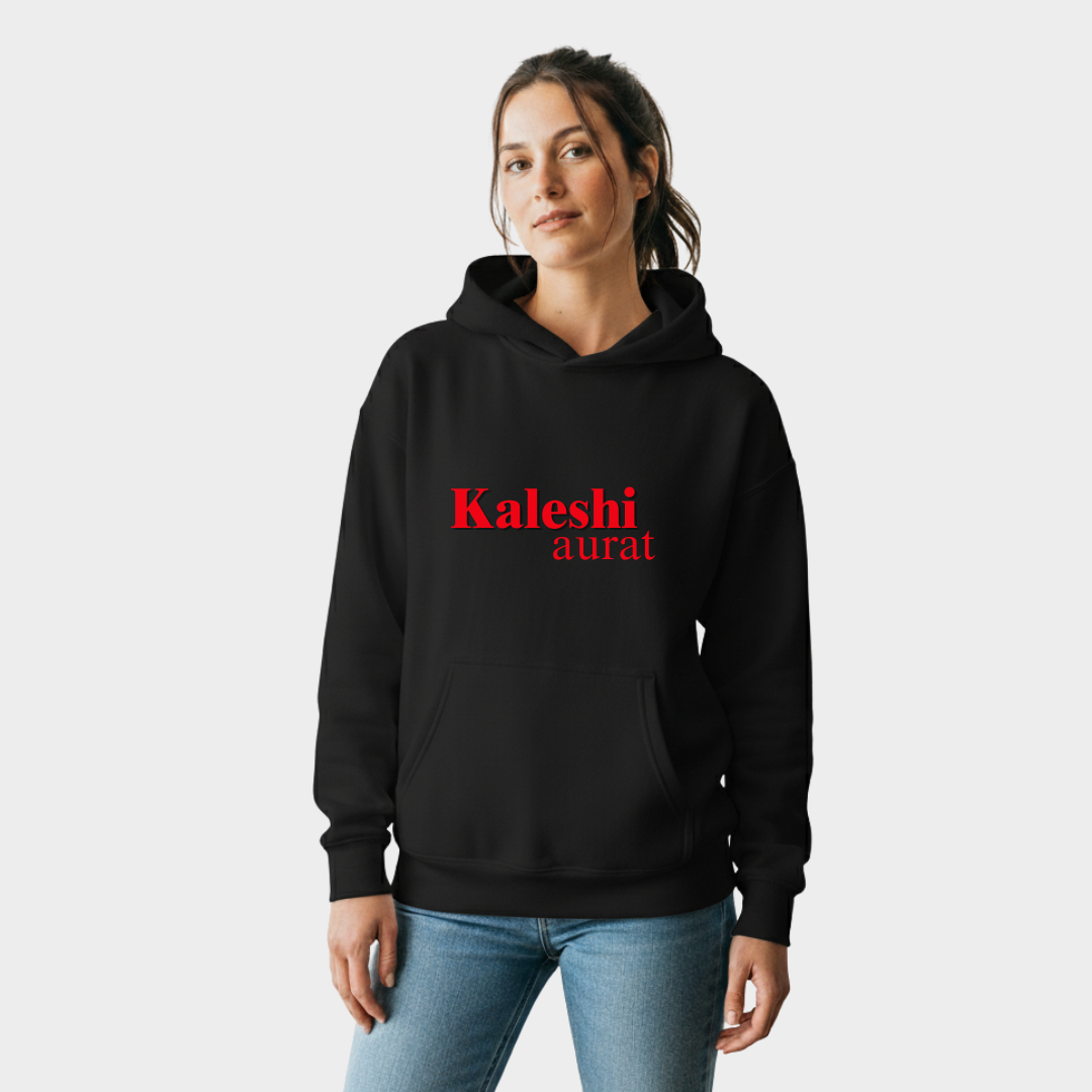 Kaleshi Aurat Black Hoodie