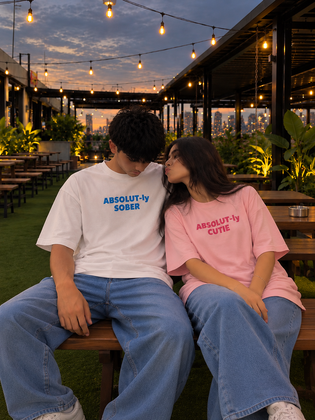 Absolute Sober & Cutie Couple T-Shirt