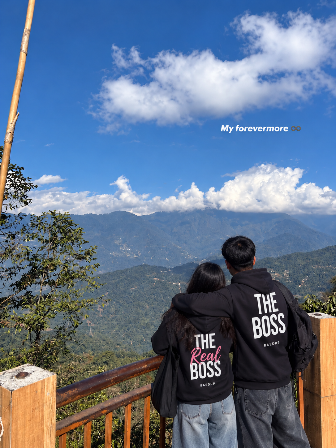 The Boss The Real Boss Couple Hoodies