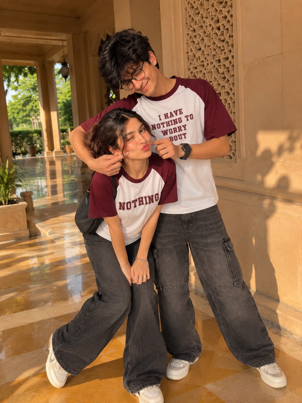 2 Pack : Nothing to Worry About Couple T-Shirt