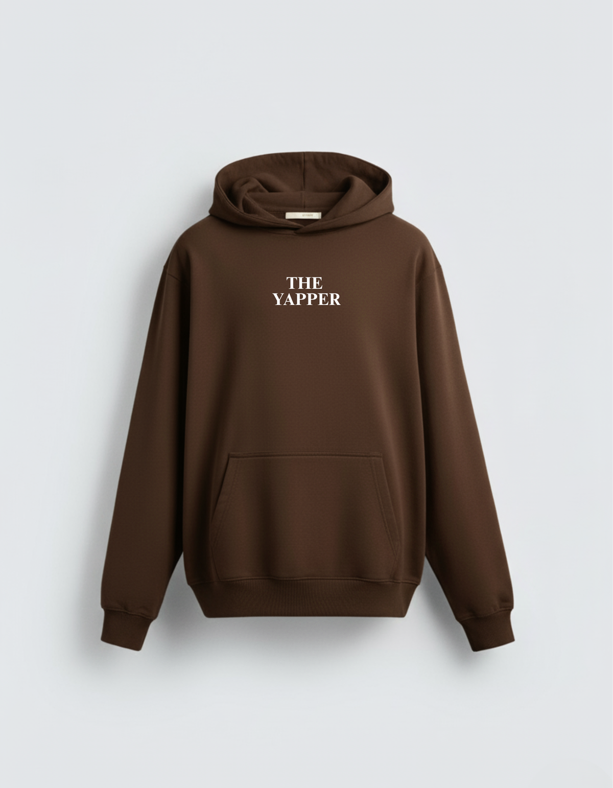 2 Pack : Brown and White Yapper and Listener Couple Hoodies