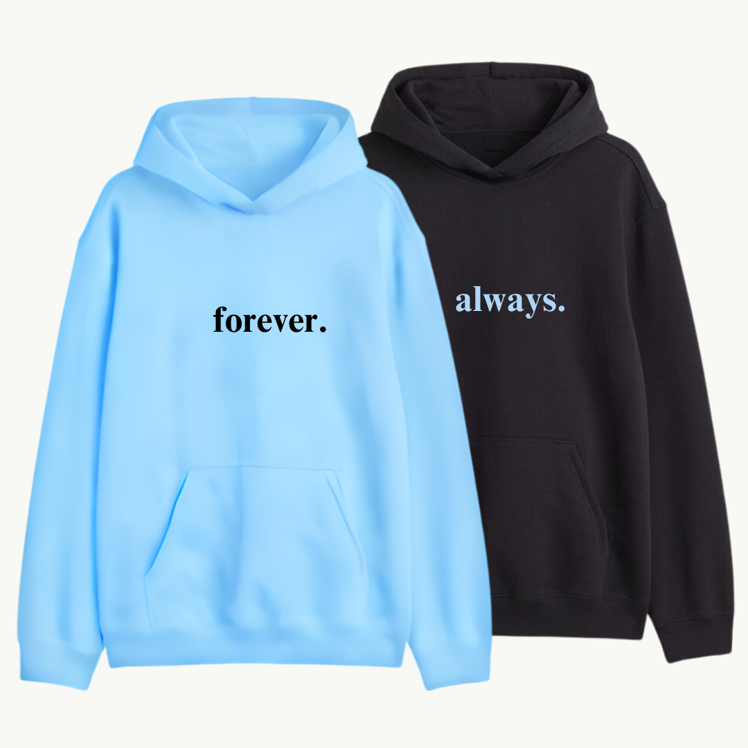 2 Pack : Always Forever Couple Hoodie