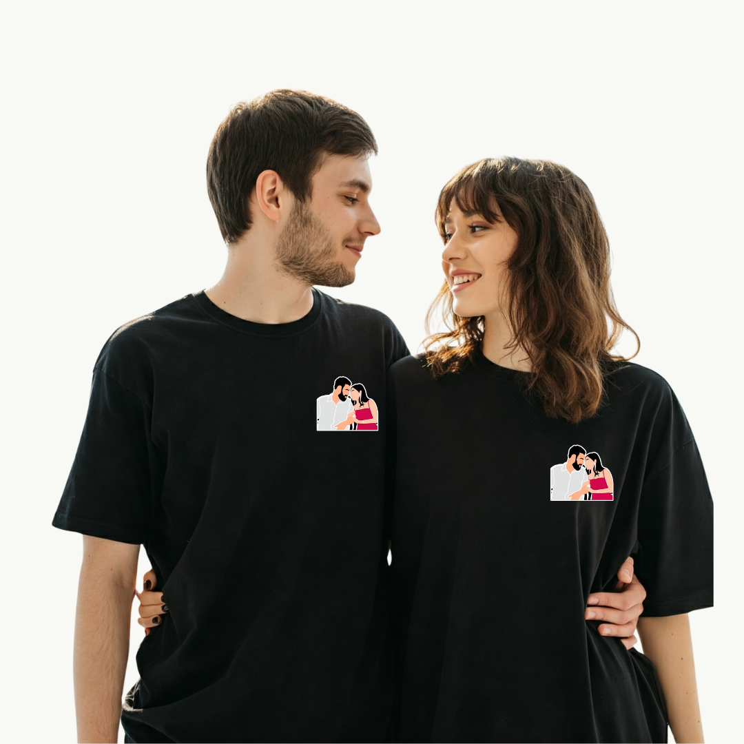 T-Shirt Photo Customisation(Single/Couple) - Print
