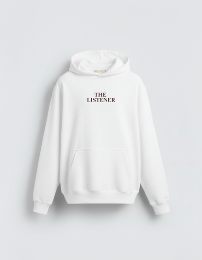 2 Pack : Brown and White Yapper and Listener Couple Hoodies