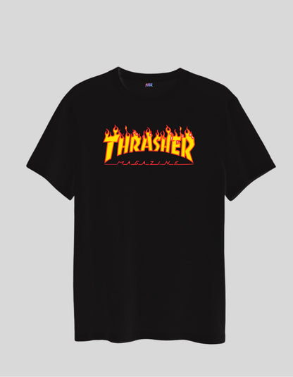 Thrasher Printed Black T-Shirt