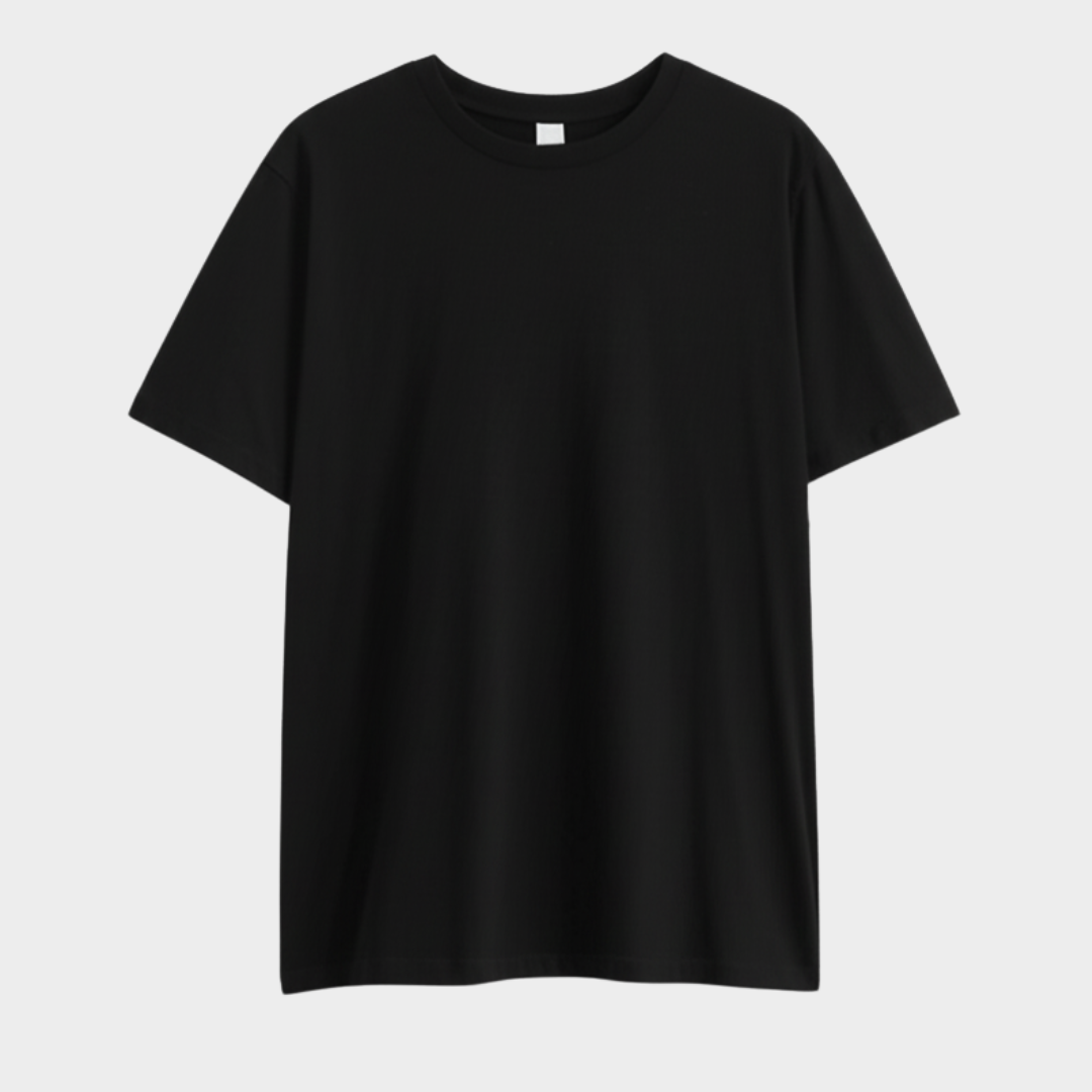 PLAIN BLACK UNISEX OVERSIZED TSHIRT