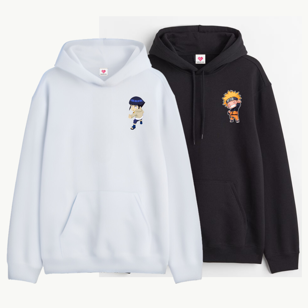 2 Pack: Naruto and Hinata Couple Hoodies
