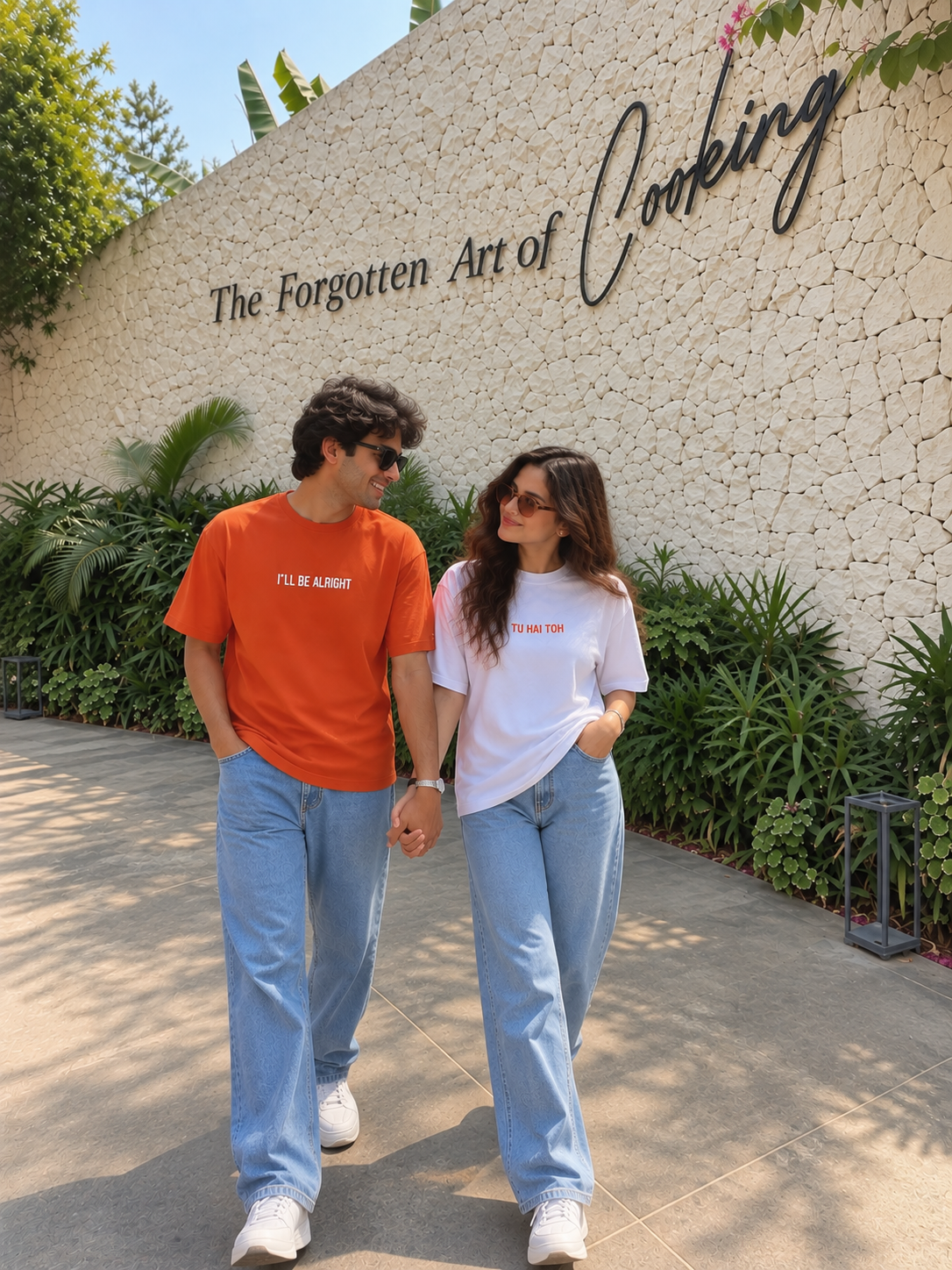 Tu Hai Toh I'll Be Alright Matching Couple T-Shirts