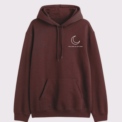 2 Pack: Hollow Sun and Moon Couple Hoodies
