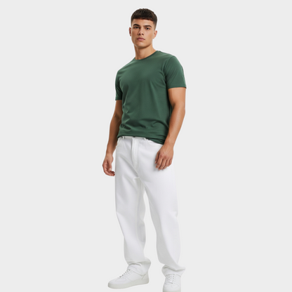 BASIC RELAXED FIT T-SHIRT DARK GREEN