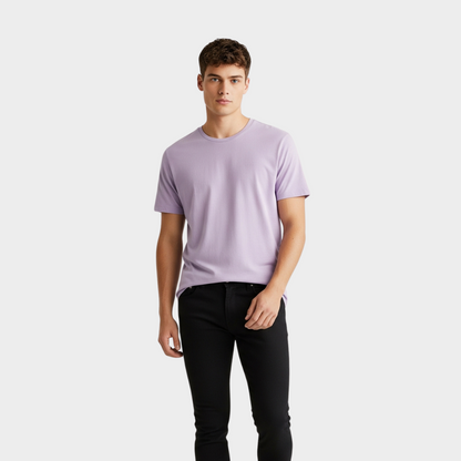 BASIC RELAXED FIT T-SHIRT LILAC