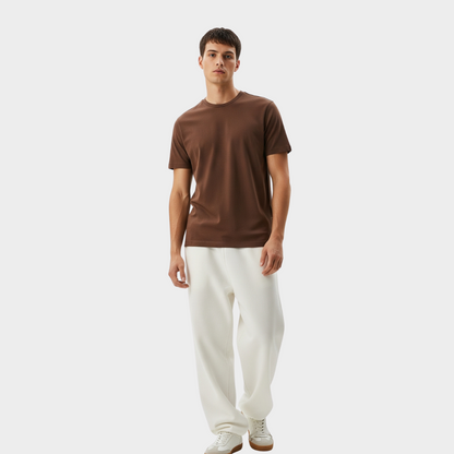 BASIC RELAXED FIT T-SHIRT BROWN