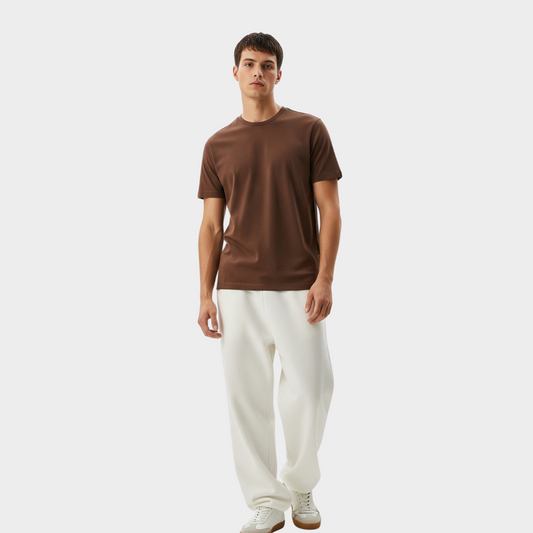 BASIC RELAXED FIT T-SHIRT BROWN