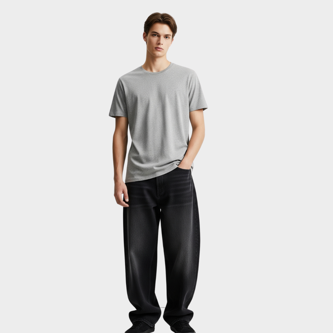 BASIC RELAXED FIT T-SHIRT GREY