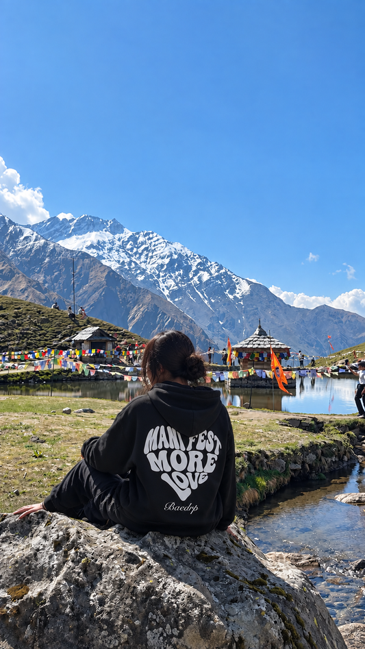 Manifest More Love Black Hoodie