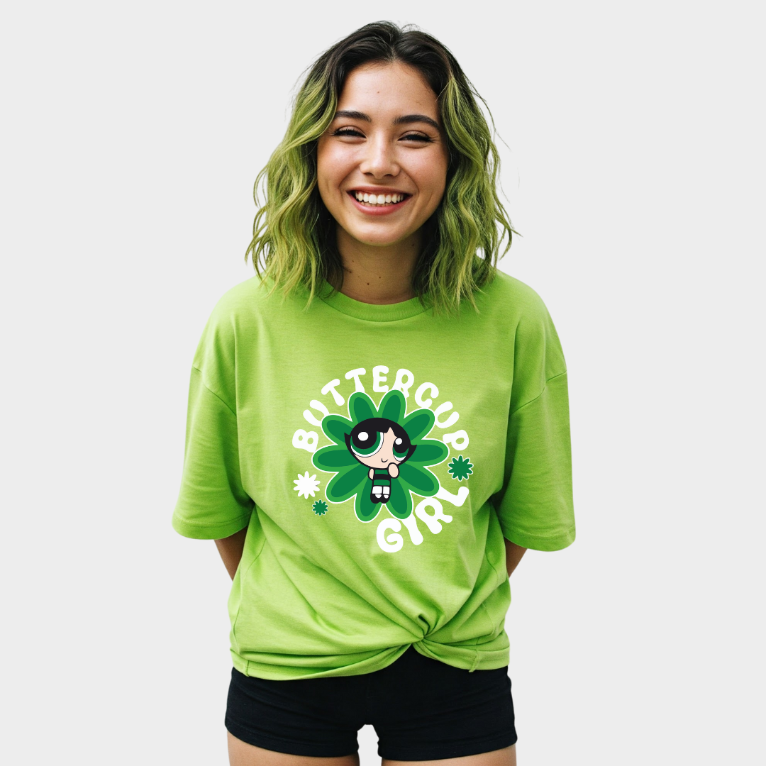 Buttercup Powerpuff Girl Green Tshirt