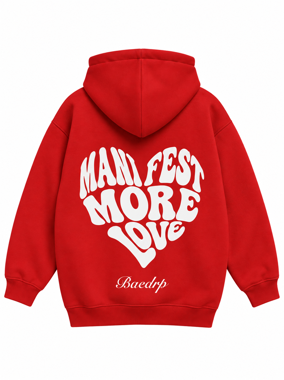 Manifest More Love Red Hoodie