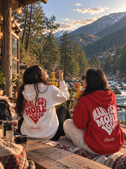 Manifest More Love Red Hoodie
