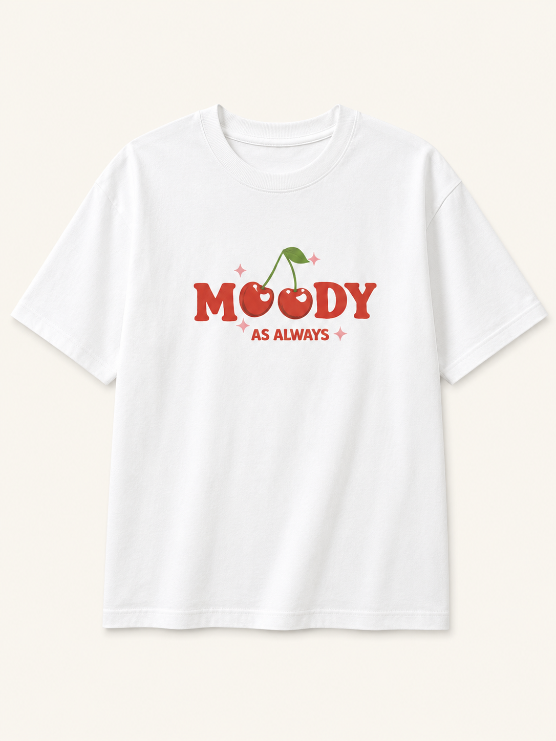 Moody Cherry Oversized T-Shirt