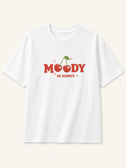 Moody Cherry Oversized T-Shirt