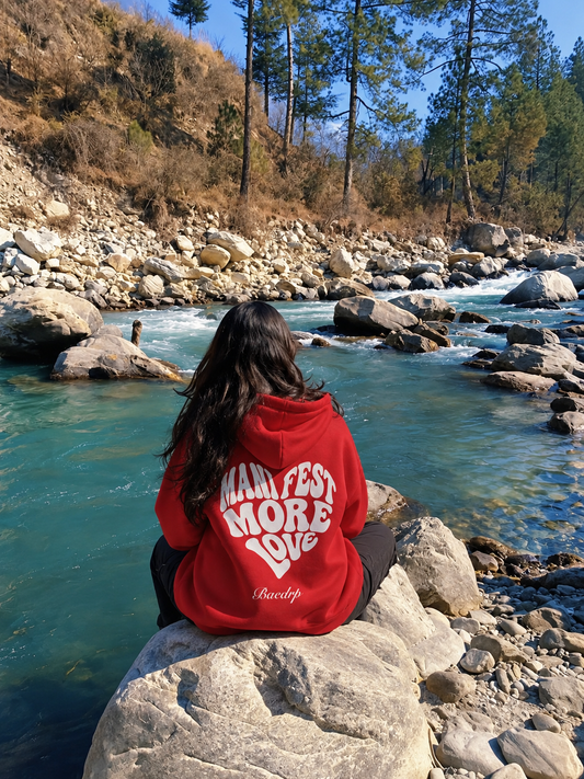 Manifest More Love Red Hoodie