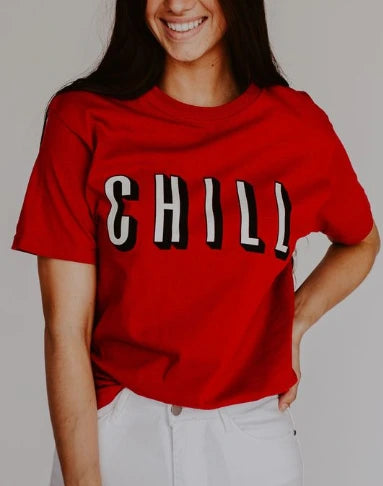 Chill PRINTED RED T-Shirt