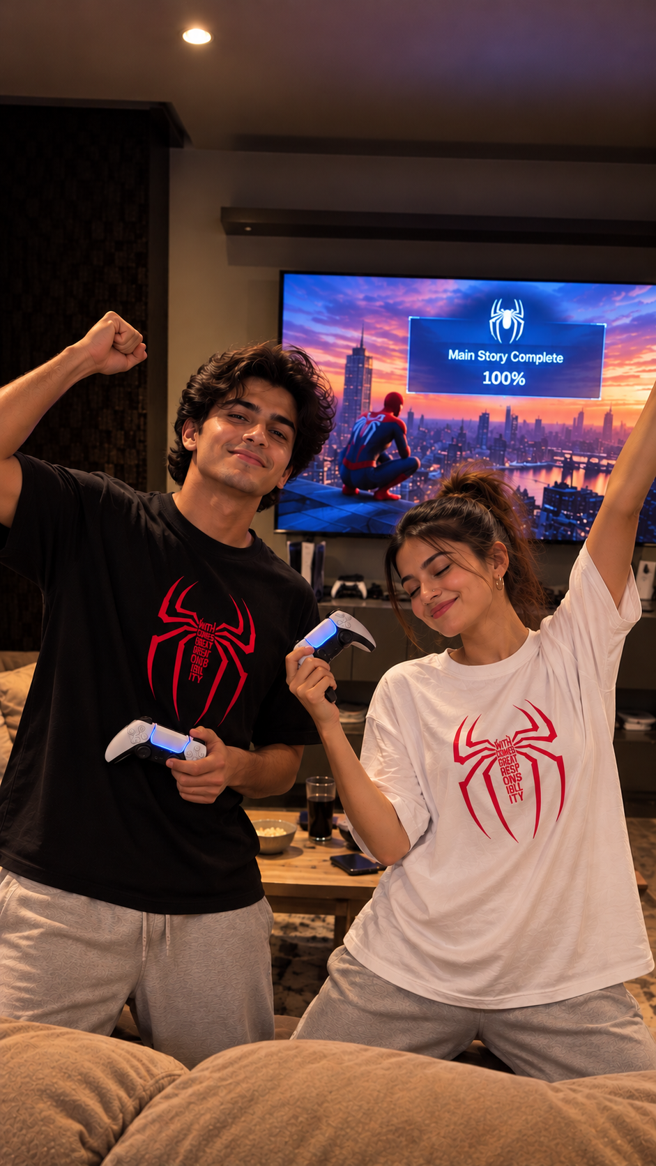 Spiderman & Spiderwomen Couple T-Shirts