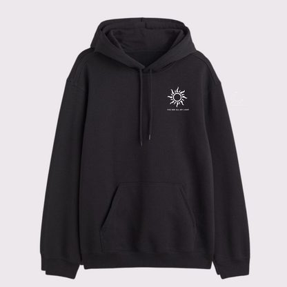 2 Pack: Hollow Sun and Moon Couple Hoodies