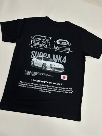Supra MK4 Black Printed Black T-Shirt
