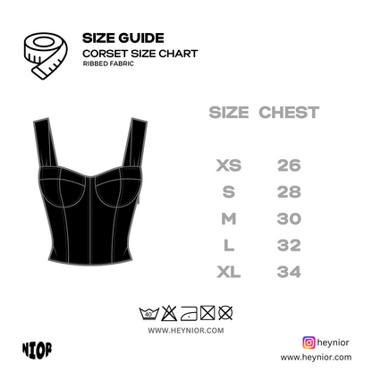 Rib Knit Corset Vest Top in White