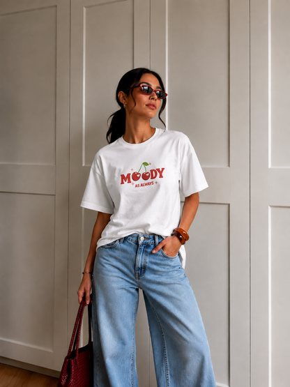 Moody Cherry Oversized T-Shirt