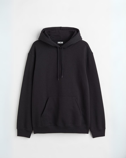 Regular Fit Black Hoodie