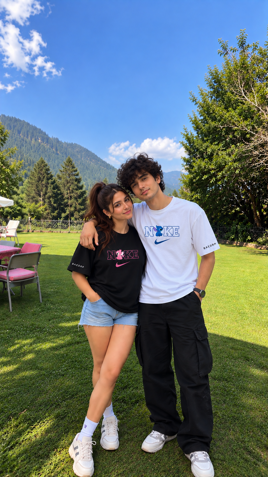 2 Pack : Nike Angel Stitch Couple T-Shirts