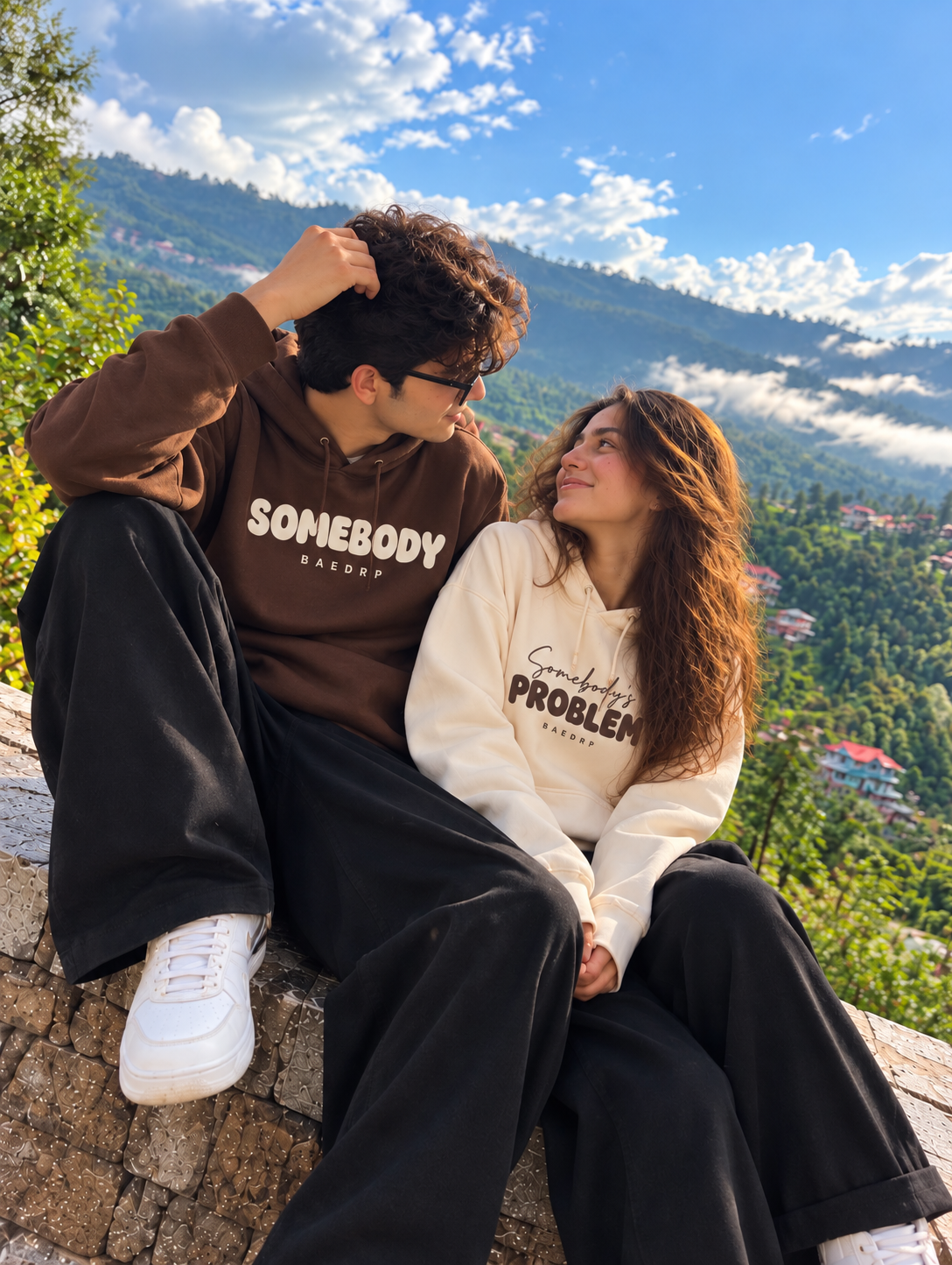 Somebody's Problem Couple Hoodies