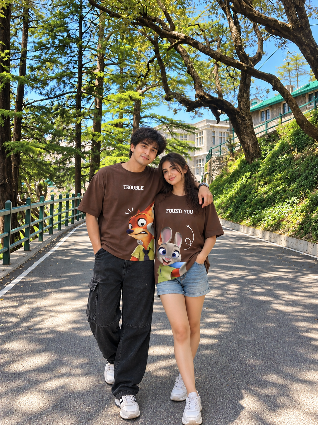 The Trouble Follow Couple T-Shirt