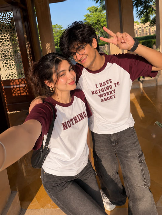 2 Pack : Nothing to Worry About Couple T-Shirt