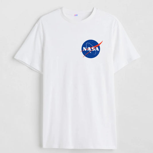 NASA Printed White T-Shirt