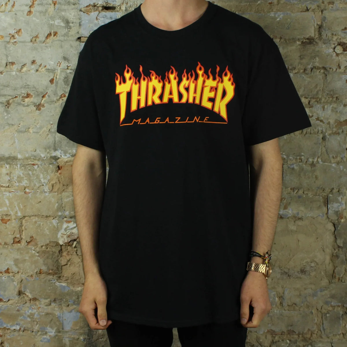 Thrasher Printed Black T-Shirt