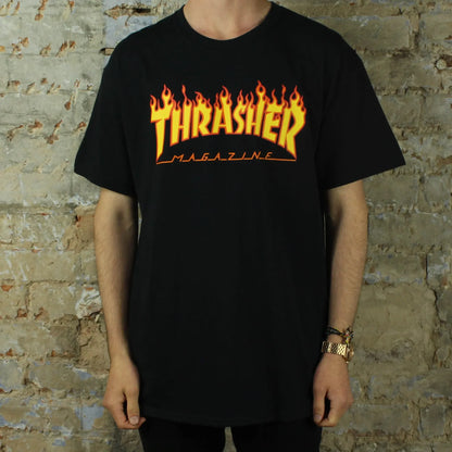 Thrasher Printed Black T-Shirt