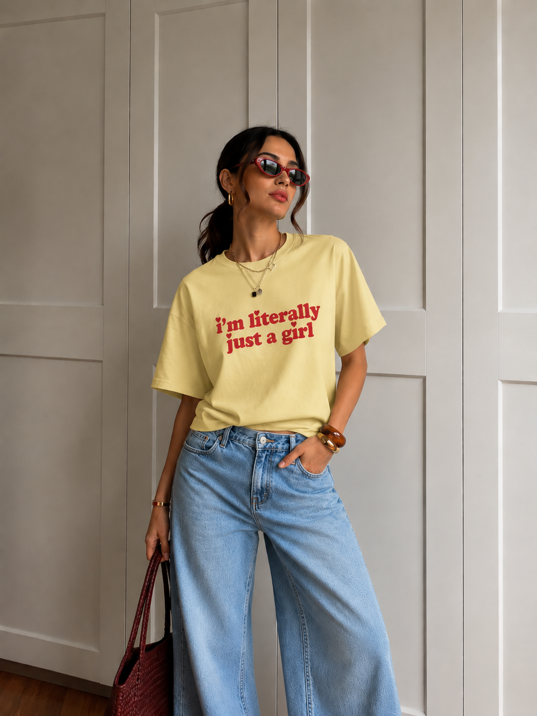 Just A Girl Oversized T-Shirt