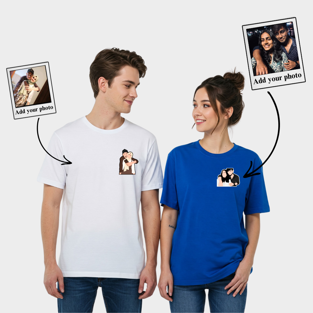 T-Shirt Photo Customisation(Single/Couple) - Print