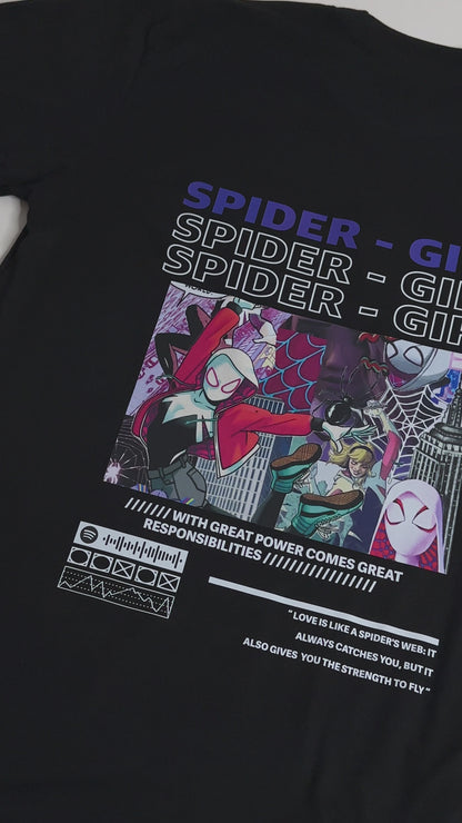 2 Pack : SpiderGirl And SpiderBoy Couple T-Shirt
