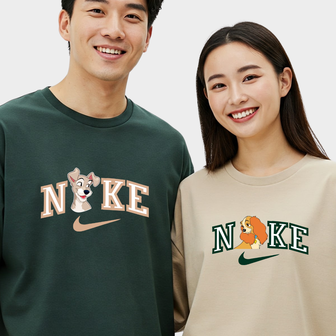2 Pack : Nike Lady Tramp Couple T-Shirts